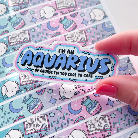 I'm An Aquarius Vinyl Die Cut Sticker