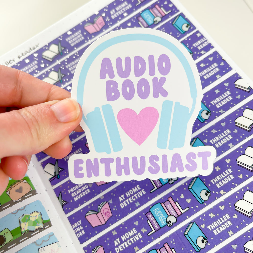 Audiobook Enthusiast Premium Vinyl Die Cut