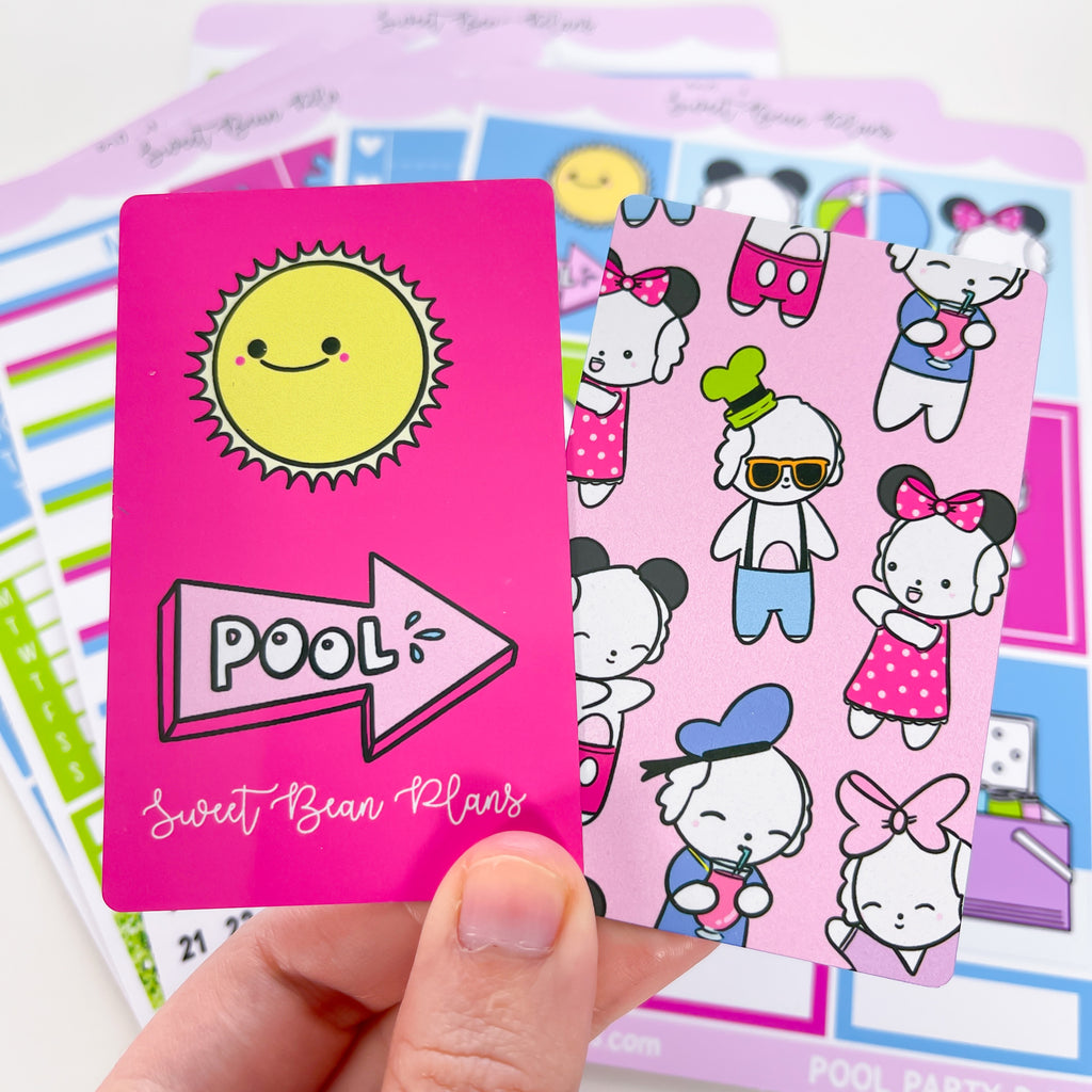 Pool Party Washi Card