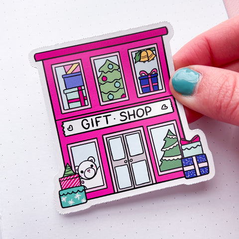 Gift Shop Vinyl Die Cut Sticker