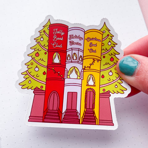Winter Townhomes Vinyl Die Cut Sticker