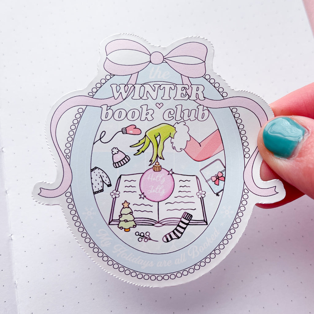 Grumpy Book Club Vinyl Die Cut Sticker