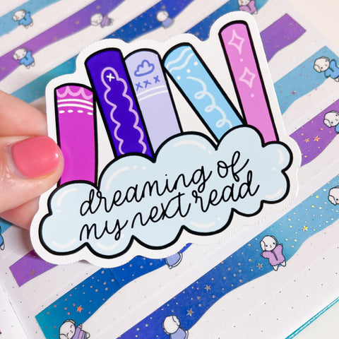 Dreaming of Reads Vinyl Die Cut Sticker