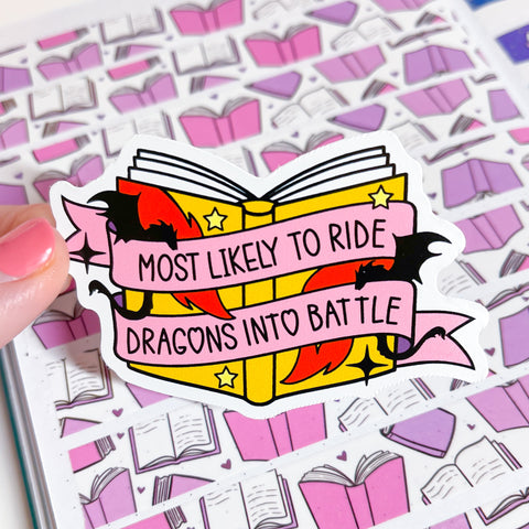 Likely To Ride Dragons Vinyl Die Cut Sticker