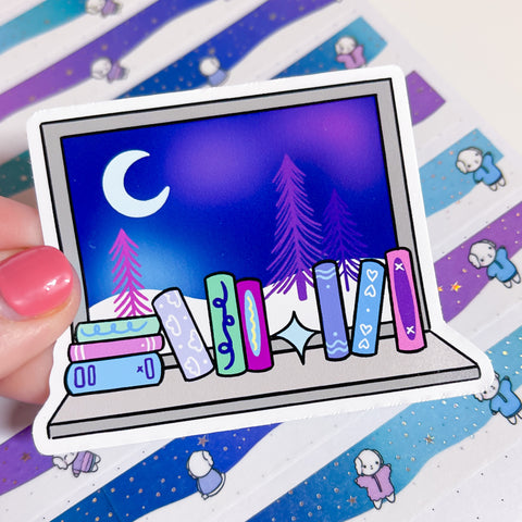 Northern Lights Window Vinyl Die Cut Sticker