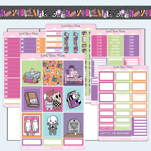 Beetlebean Weekly Kit Vinyl Planner Stickers