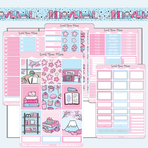 Blossom Reads Weekly Kit Vinyl Planner Stickers