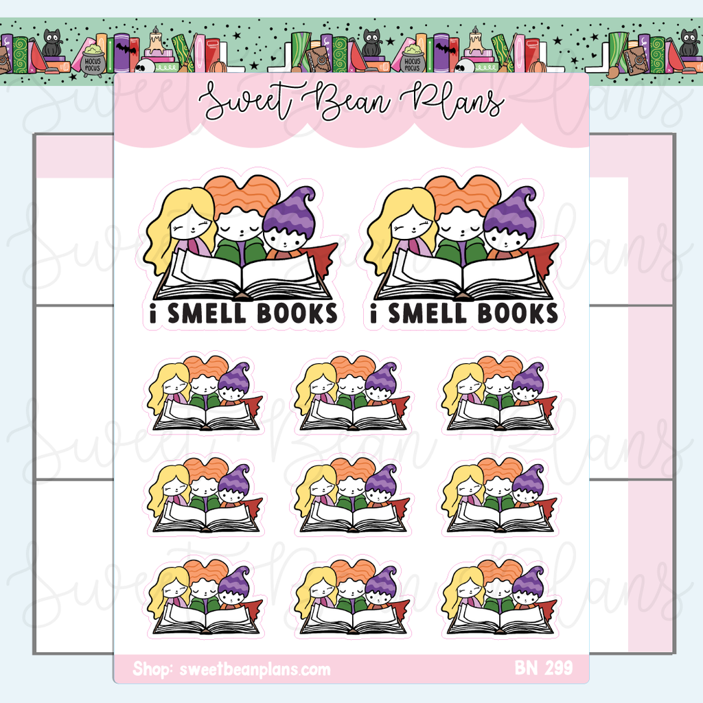 Hocus Reads Beans Vinyl Planner Stickers | Bn 299