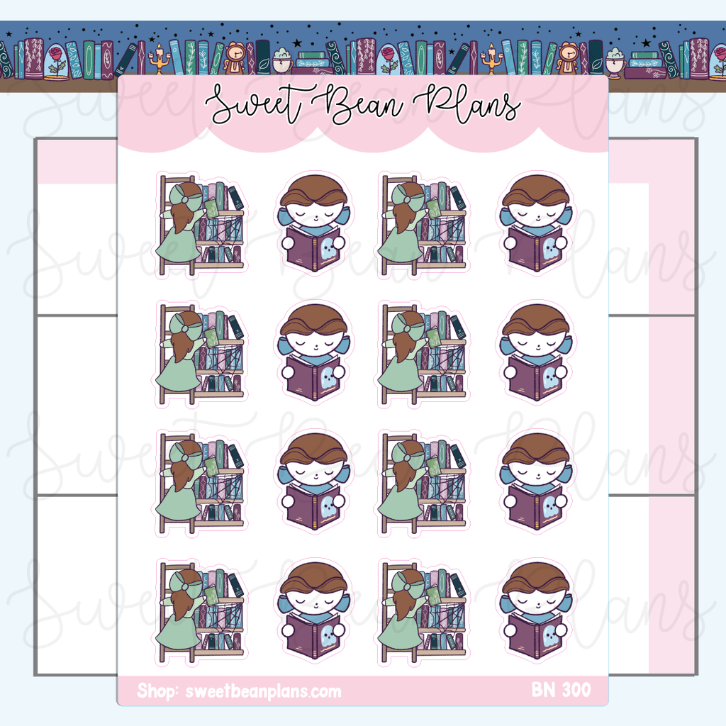 Spooky Belle Beans Vinyl Planner Stickers | Bn 300