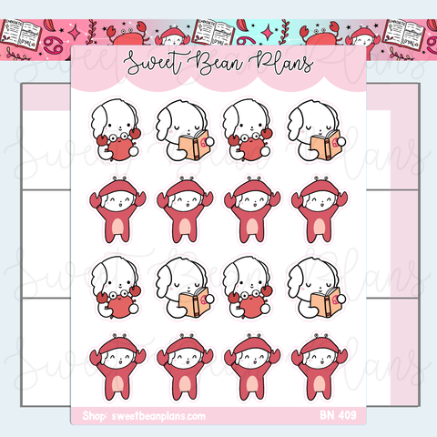Cancer Bean Vinyl Planner Stickers | Bn 409