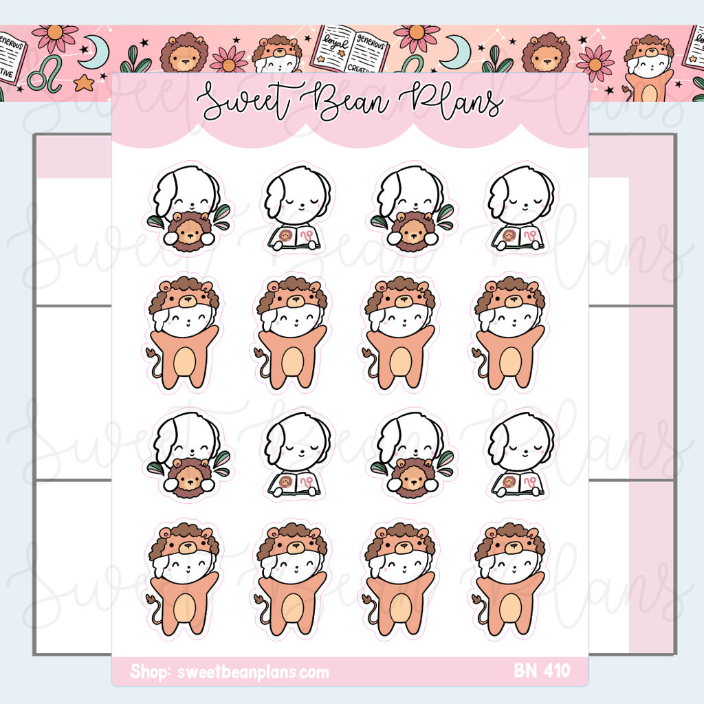 Leo Bean Vinyl Planner Stickers | Bn 410