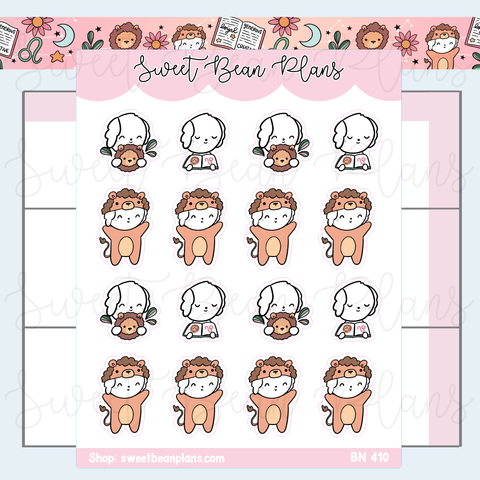 Leo Bean Vinyl Planner Stickers | Bn 410