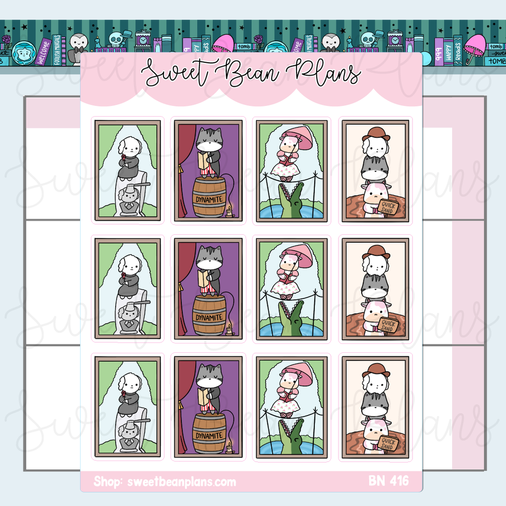 Foolish Frames Vinyl Planner Stickers | Bn 416