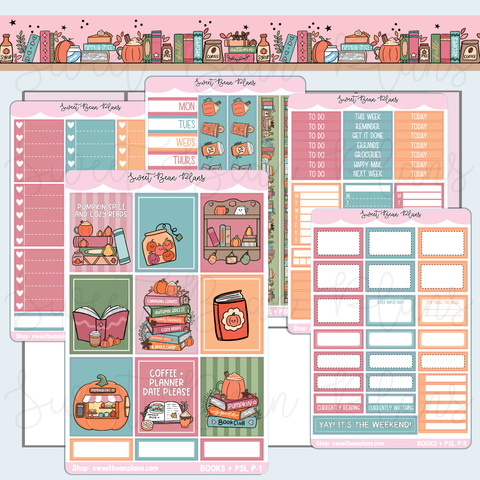Bookish PSL Weekly Kit Vinyl Planner Stickers