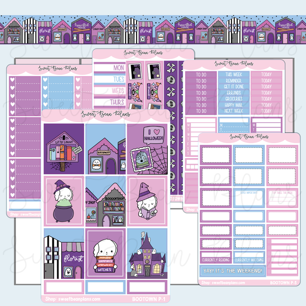 Bootown Weekly Kit Vinyl Planner Stickers