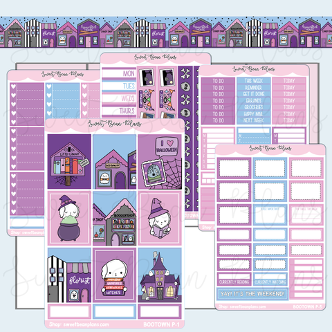 Bootown Weekly Kit Vinyl Planner Stickers
