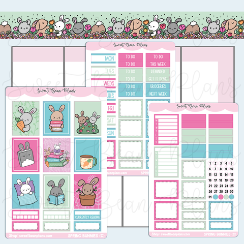 Spring Bunnies Hobo COUSIN Weekly Kit