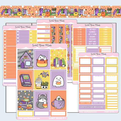 Candy Books Weekly Kit Vinyl Planner Stickers