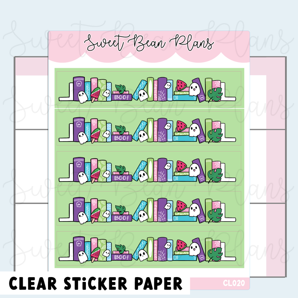 CLEAR Spooky Summer Washi Vinyl Planner Stickers | Cl 020