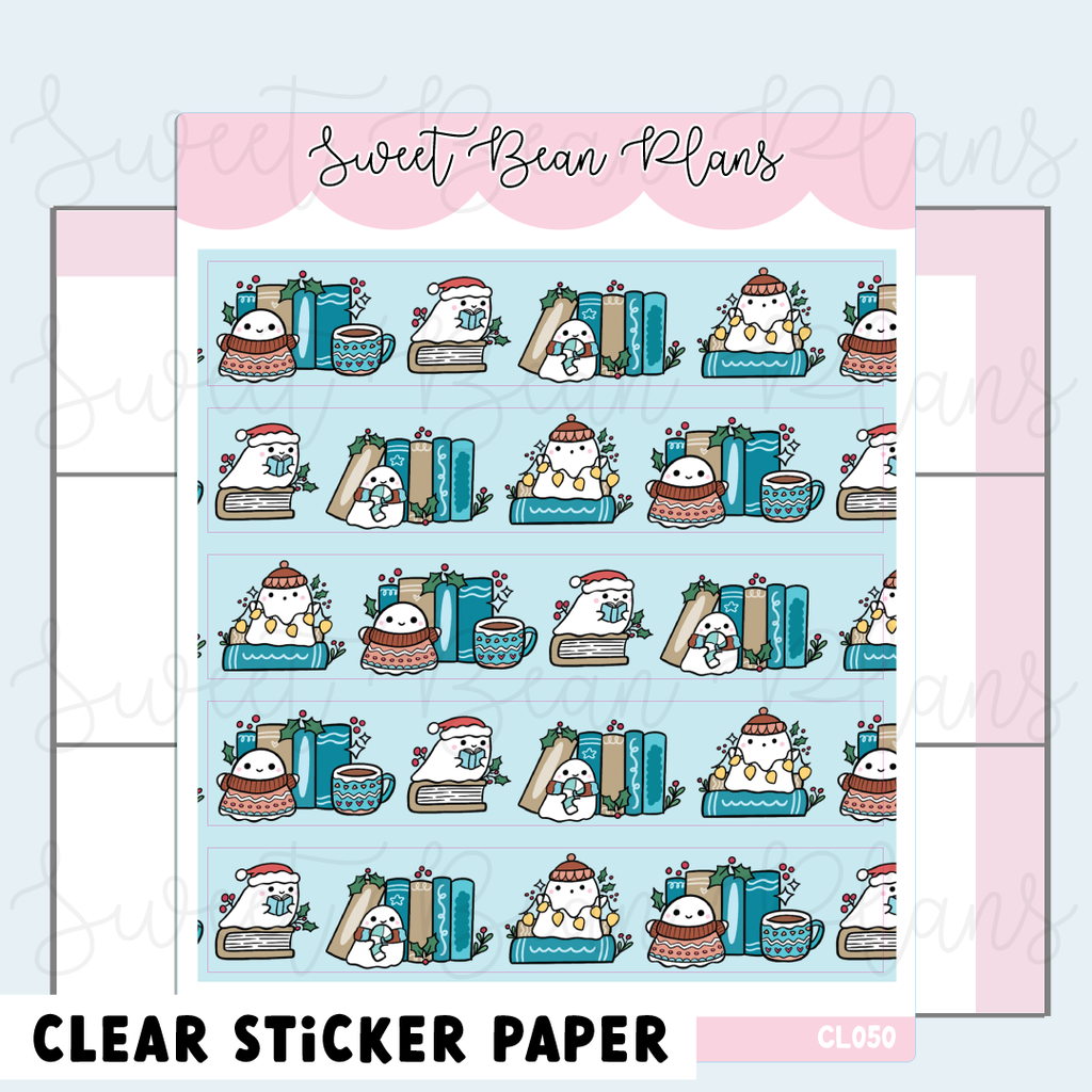 CLEAR Nordic Ghosts Washi Vinyl Planner Stickers | Cl 050