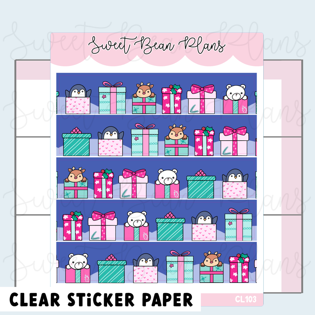 CLEAR Gift Shop Washi Strip Planner Stickers | Cl 103