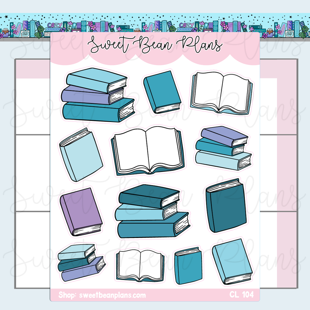 CLEAR January 2026 Bookish Planner Stickers | Cl 104