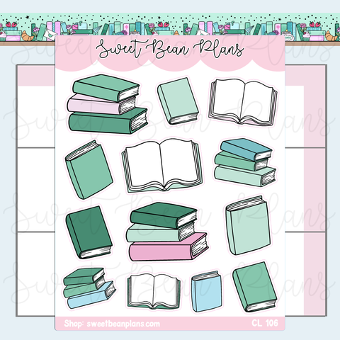 CLEAR February 2026 Bookish Planner Stickers | Cl 106