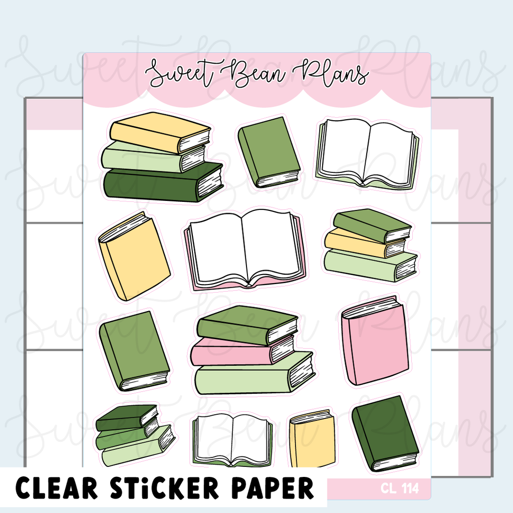 CLEAR March 2026 Bookish Planner Stickers | Cl 114