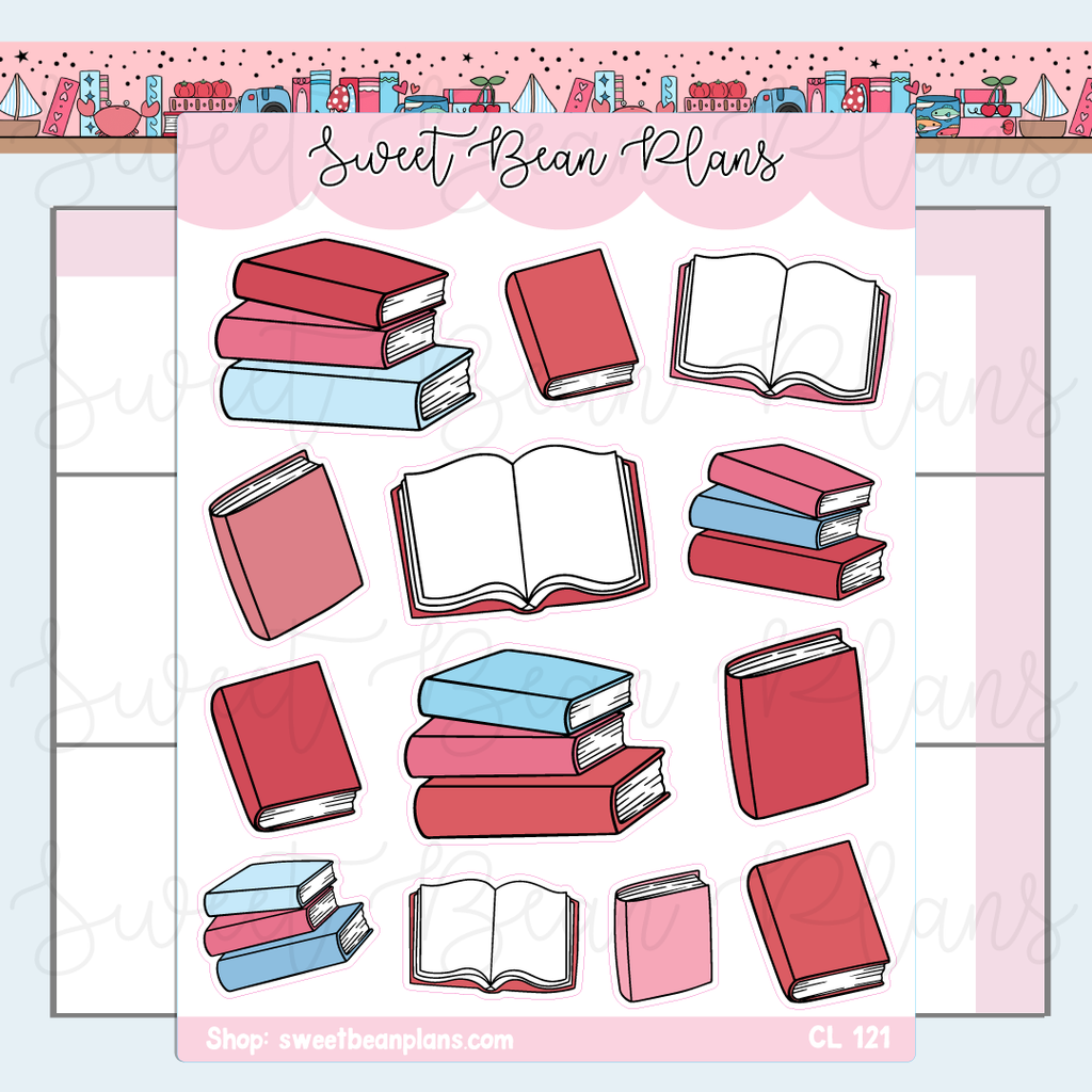 CLEAR June 2026 Bookish Planner Stickers | Cl 121