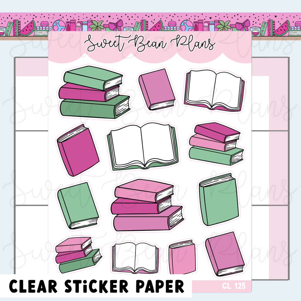 CLEAR August 2026 Bookish Planner Stickers | Cl 125