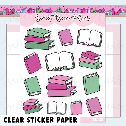 CLEAR August 2026 Bookish Planner Stickers | Cl 125