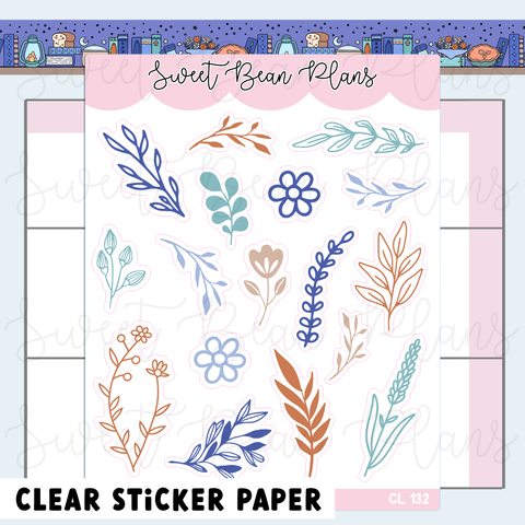CLEAR November 2026 Floral Planner Stickers | Cl 132