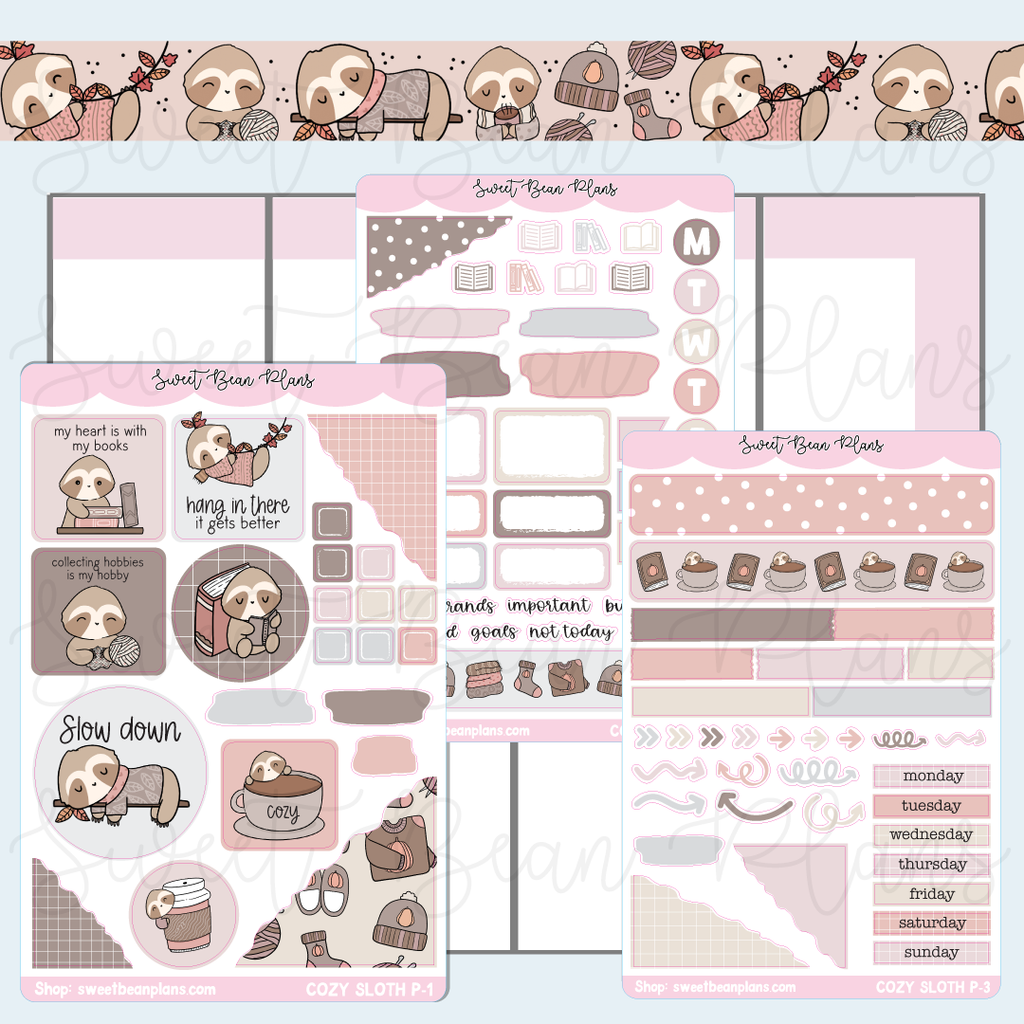 Cozy Sloth Journaling Kit