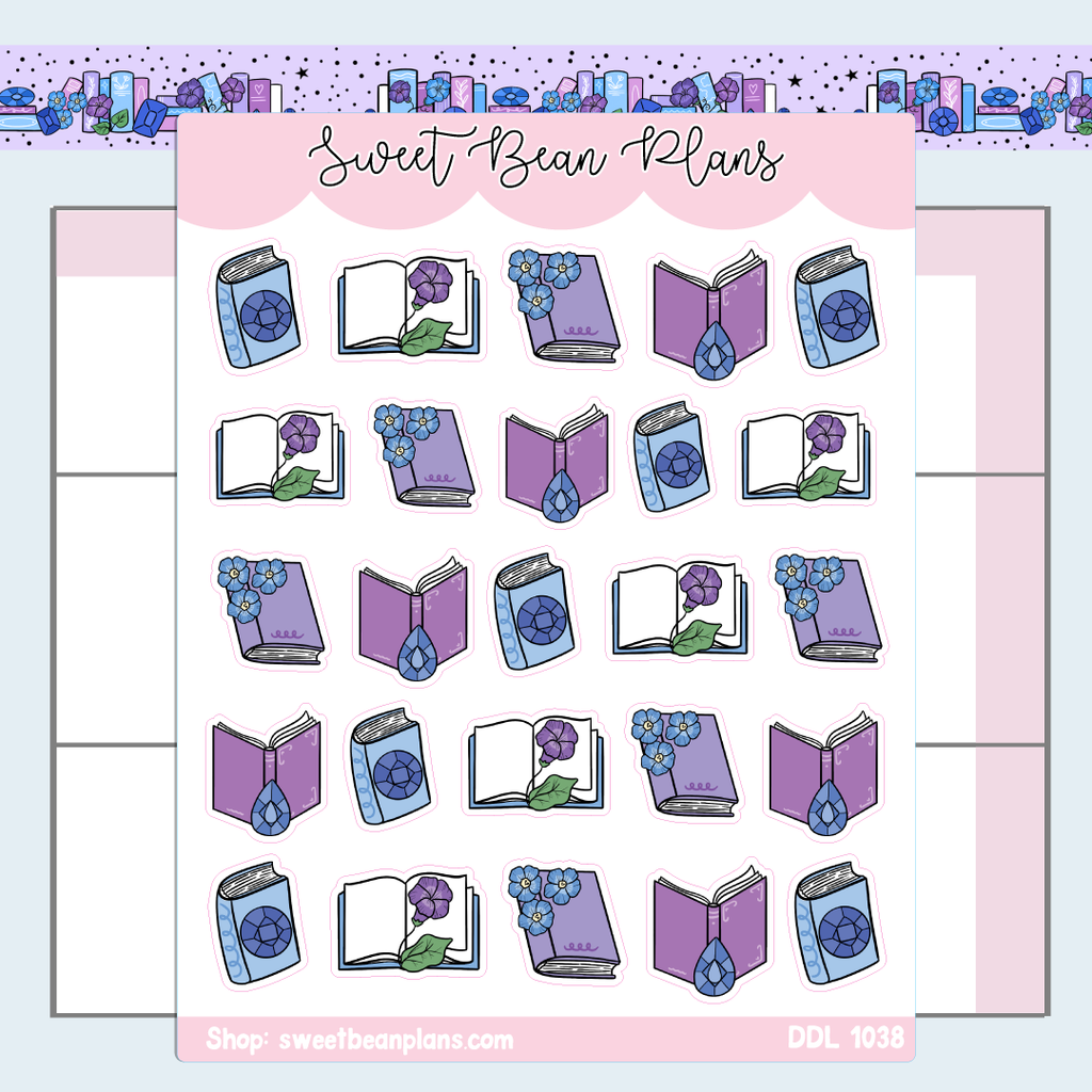 September 2024 Books Vinyl Planner Stickers | Ddl 1038