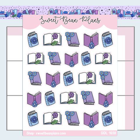 September 2024 Books Vinyl Planner Stickers | Ddl 1038