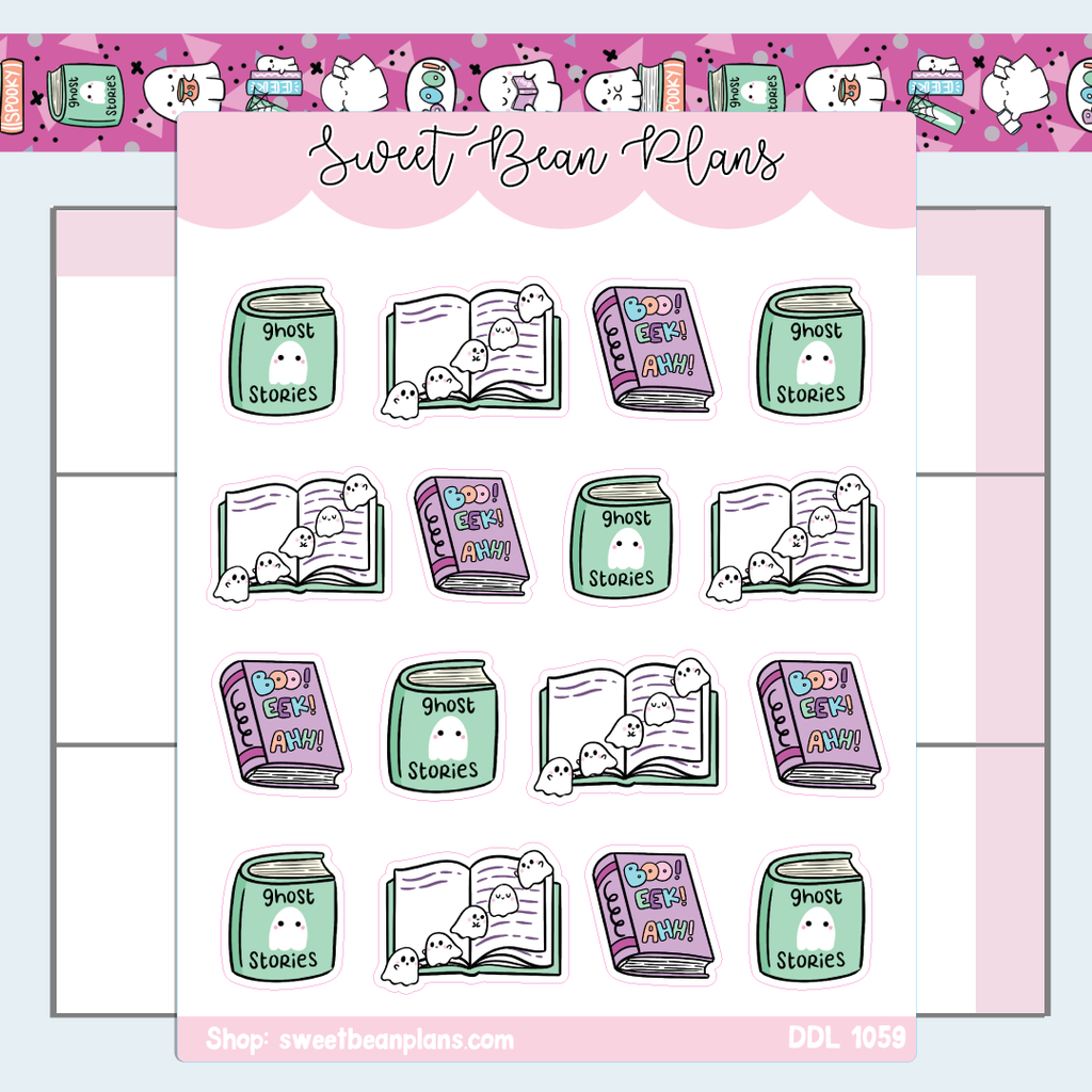 Ghost Books Vinyl Planner Stickers | Ddl 1059