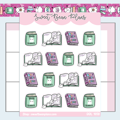 Ghost Books Vinyl Planner Stickers | Ddl 1059