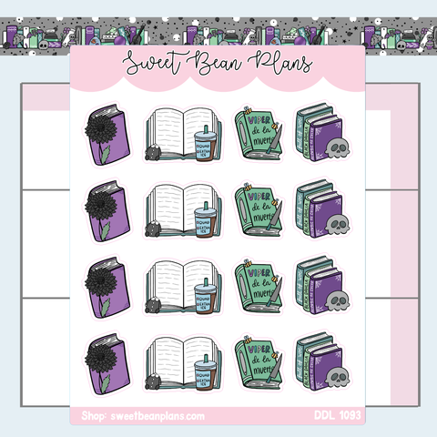 Nevermore Books Vinyl Planner Stickers | Ddl 1093