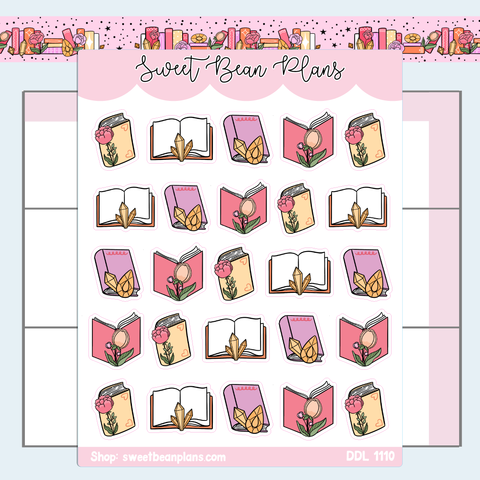 November 2024 Books Vinyl Planner Stickers | Ddl 1110