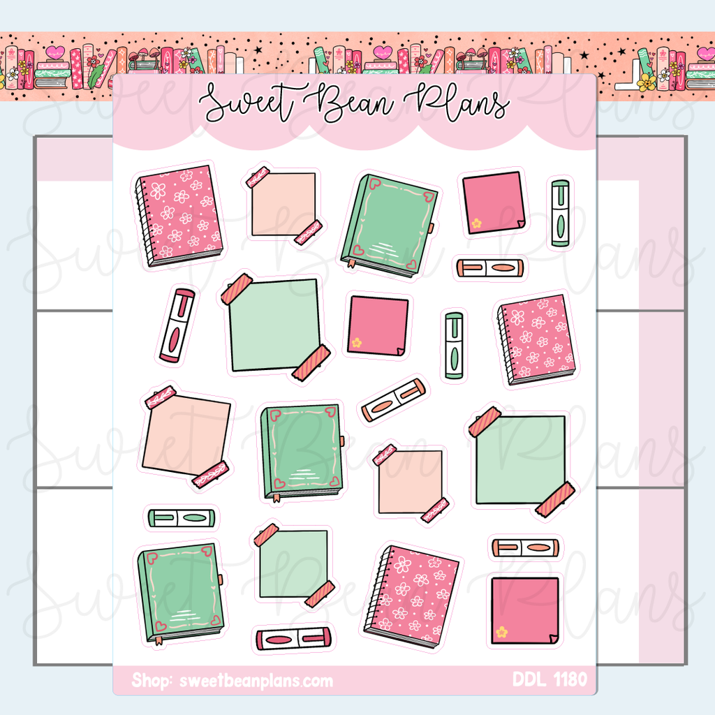 February 2025 Planners Vinyl Planner Stickers | Ddl 1180