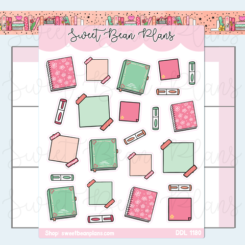 February 2025 Planners Vinyl Planner Stickers | Ddl 1180