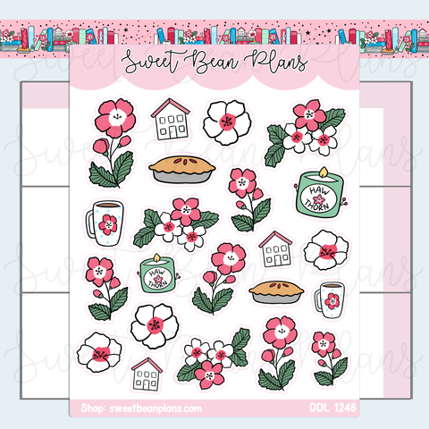 May 2025 Doodles Vinyl Planner Stickers | Ddl 1246