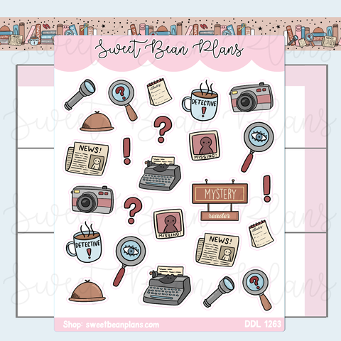 Mystery Doodles Vinyl Planner Stickers | Ddl 1263