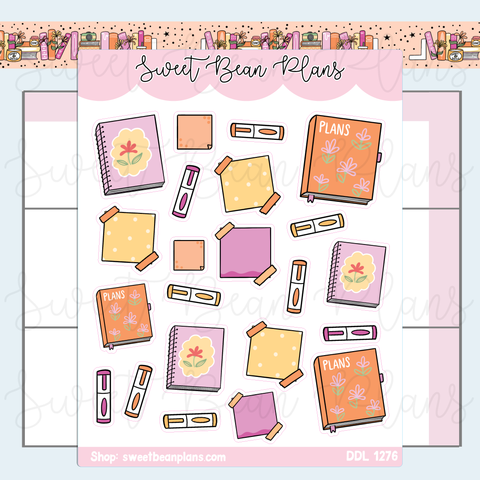 June 2025 Planners Vinyl Planner Stickers | Ddl 1276