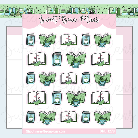 Matcha Books Vinyl Planner Stickers | Ddl 1279