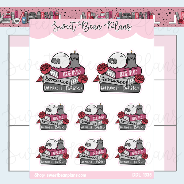 Dark Romance Book Stack Vinyl Planner Stickers | Ddl 1335 – Sweet Bean ...
