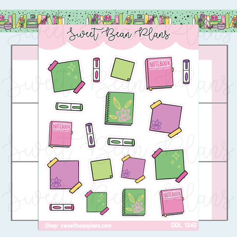 August 2025 Planners Vinyl Planner Stickers | Ddl 1340