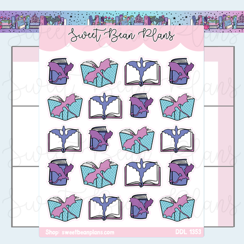 Dragon Books Vinyl Planner Stickers | Ddl 1353