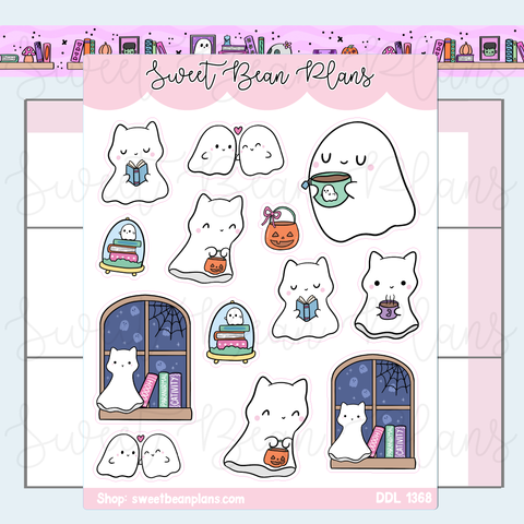Cute Ghosts Vinyl Planner Stickers | Ddl 1368
