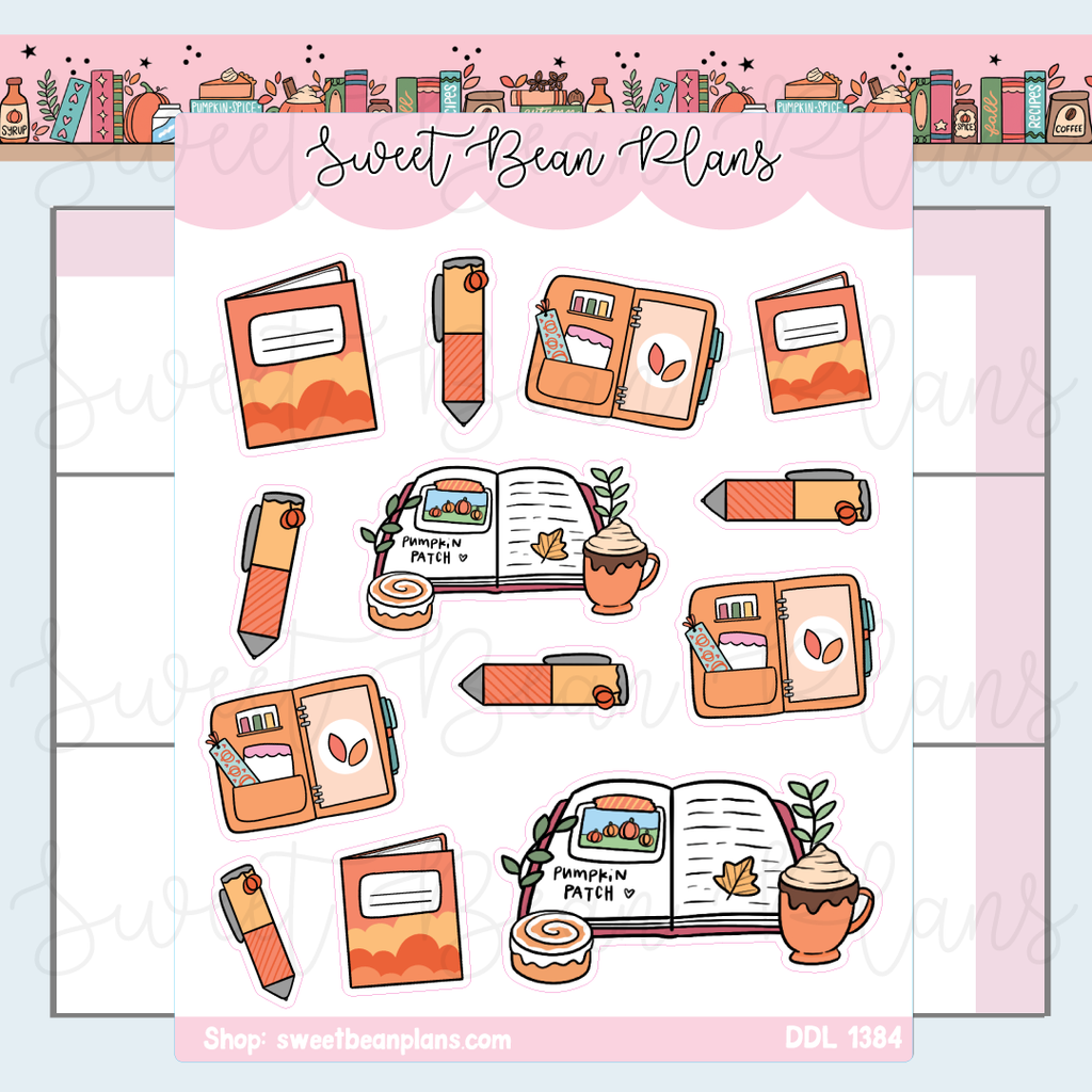 PSL Planner Doodles Vinyl Planner Stickers | Ddl 1384
